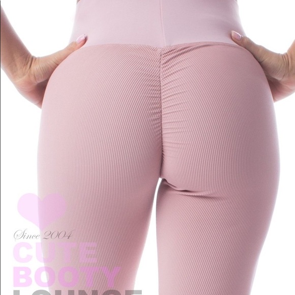 Cute Booty Lounge Active Leggings- Dusty Pink - Picture 6 of 6